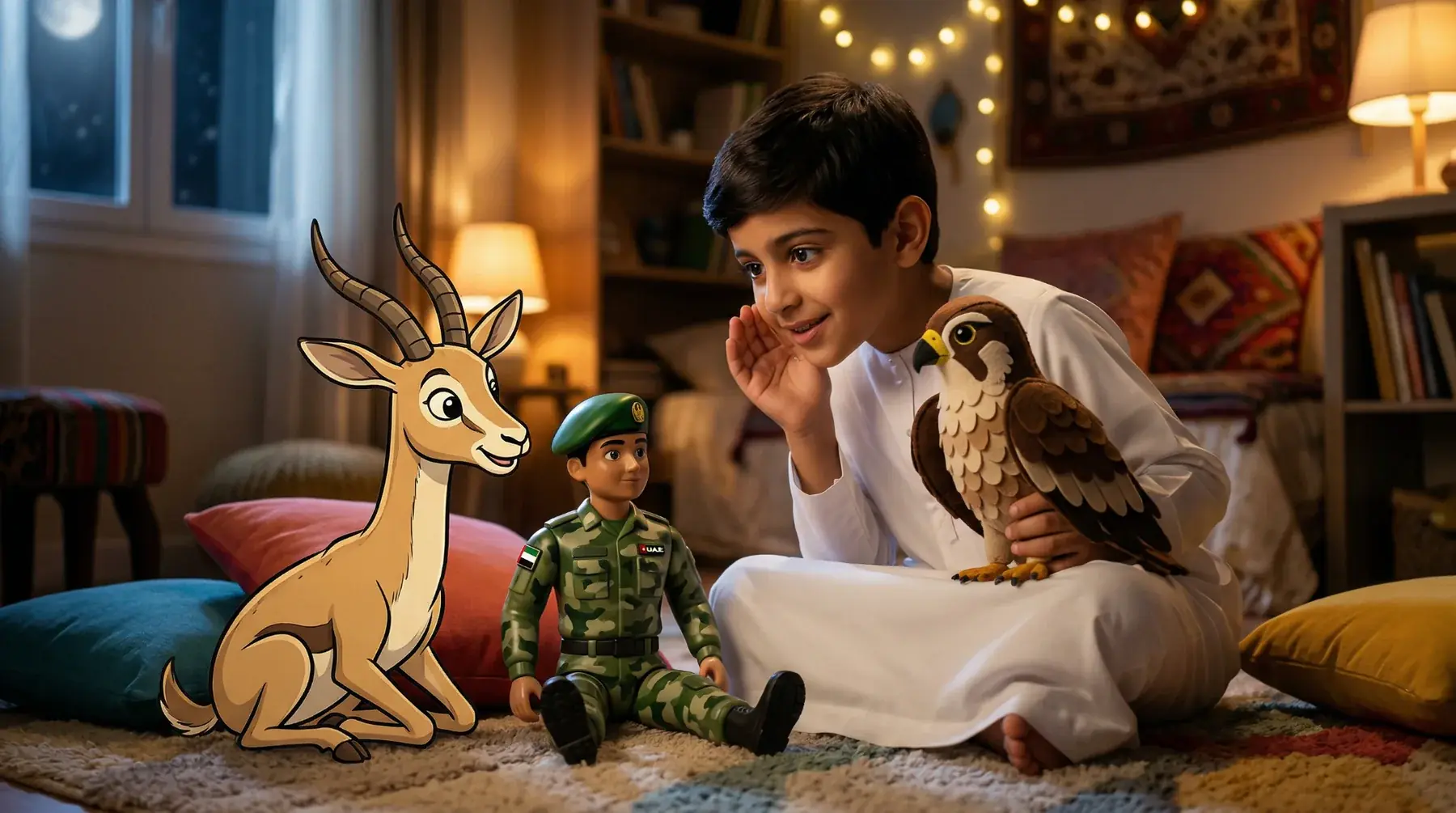 Kid with Toys
